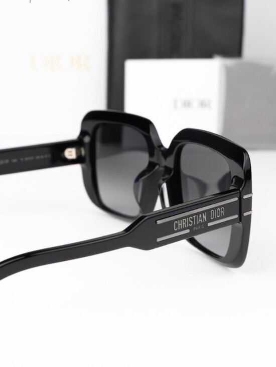 Dior Women Sunglasses Black Grey Gradient Square DIORSIGNATURE S11F 14A1 NEW main image 9